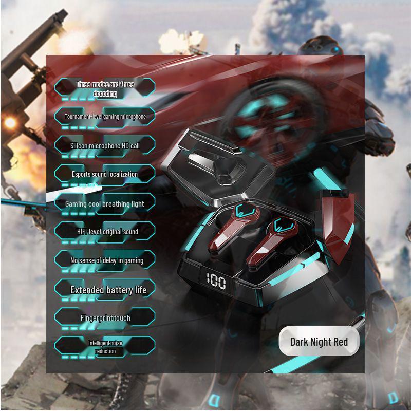 2025 Wireless Bluetooth Gaming Earphones: In-Ear, Noise Reduction, Long Battery Life, High Sound Quality, Universal Compatibility