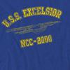 STAR TREK Unisex Adult Excelsior Athletic T-Shirt