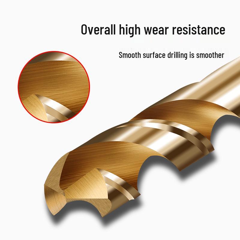 Cobalt-Coated High Hardness 304 Stainless Steel Twist Drill Bit