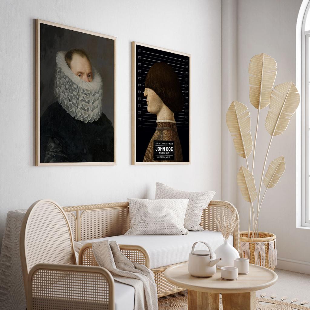 Set of Two Poster Paintings