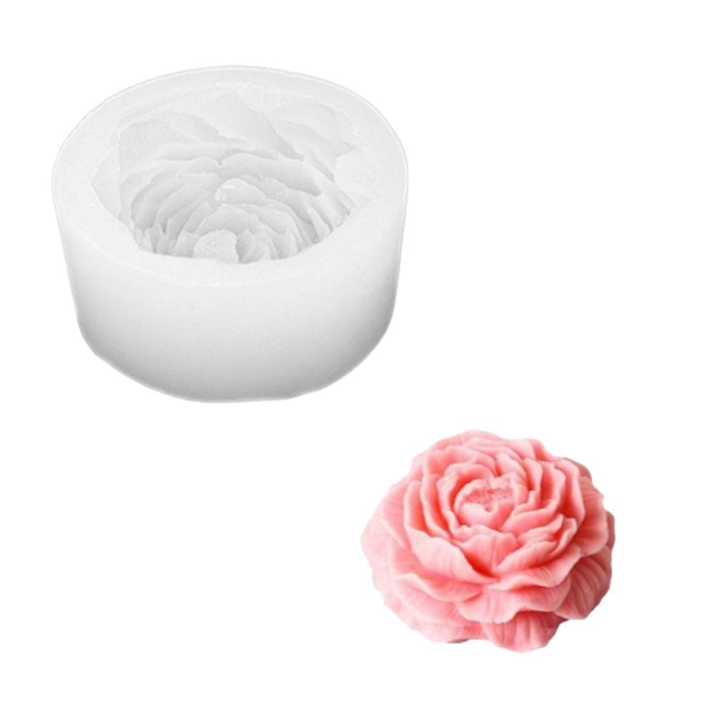 New Silicone Candle Mold 3D Flowers Clear Texture DIY Soap Mould Jasmine Peony Daisy Easy Demold Aromatherapy Mold Home Decor