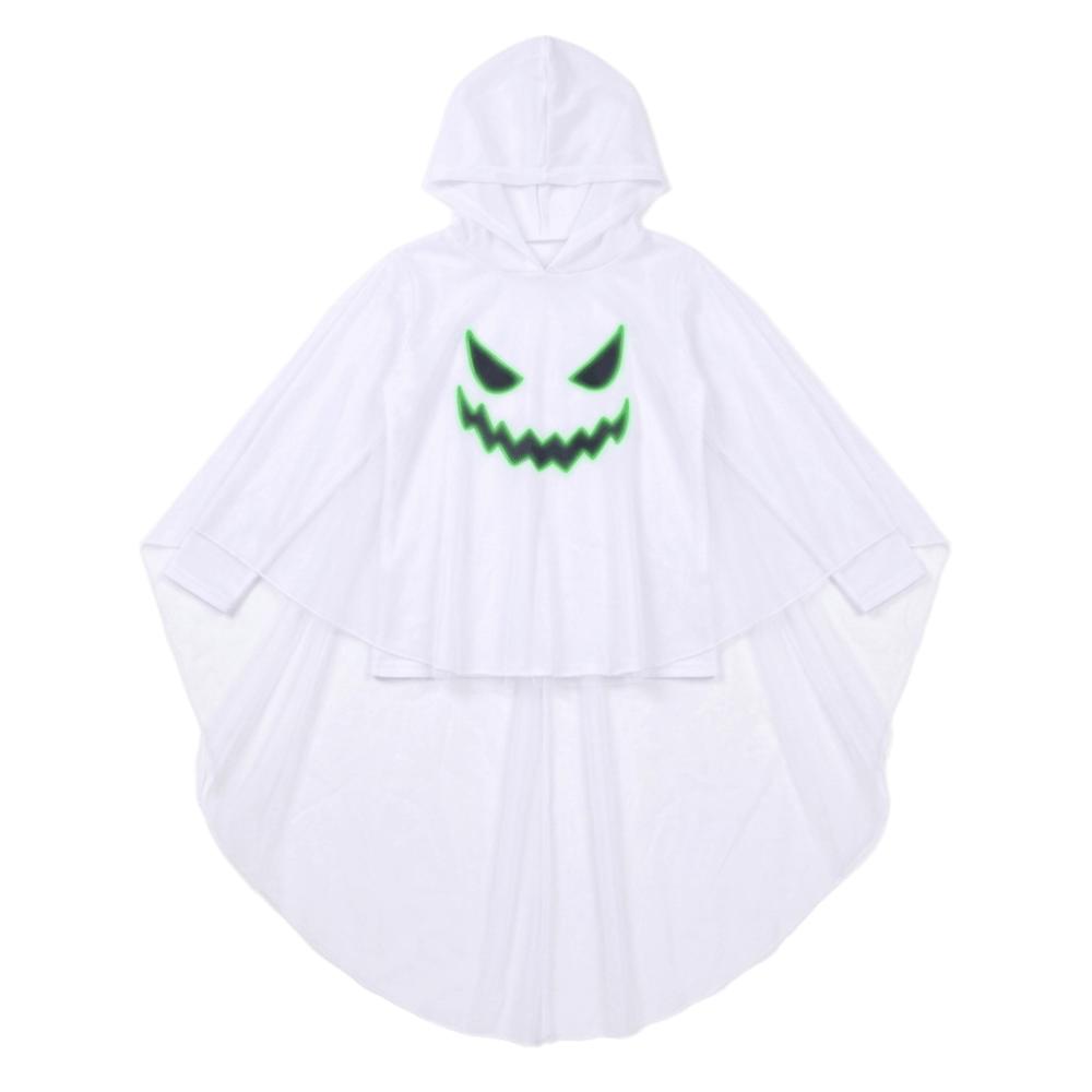 Creative Kids Hooded Cape Glow In The Dark Halloween Cosplay Costume  Trick Or Treat