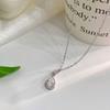 Temperament Water Droplet Pendant Fine Necklace for Women's New Light Luxury Small Neckchain Design