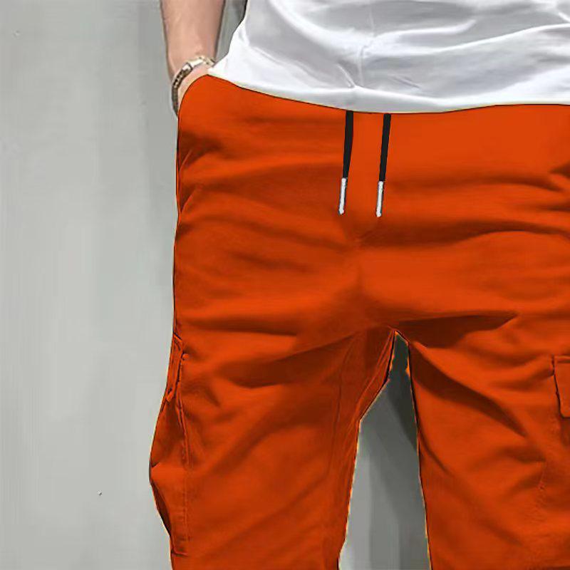 Men's Cross-Border Summer Cargo Shorts - American & European Size, Beach & Five-Point Style, Korean Design