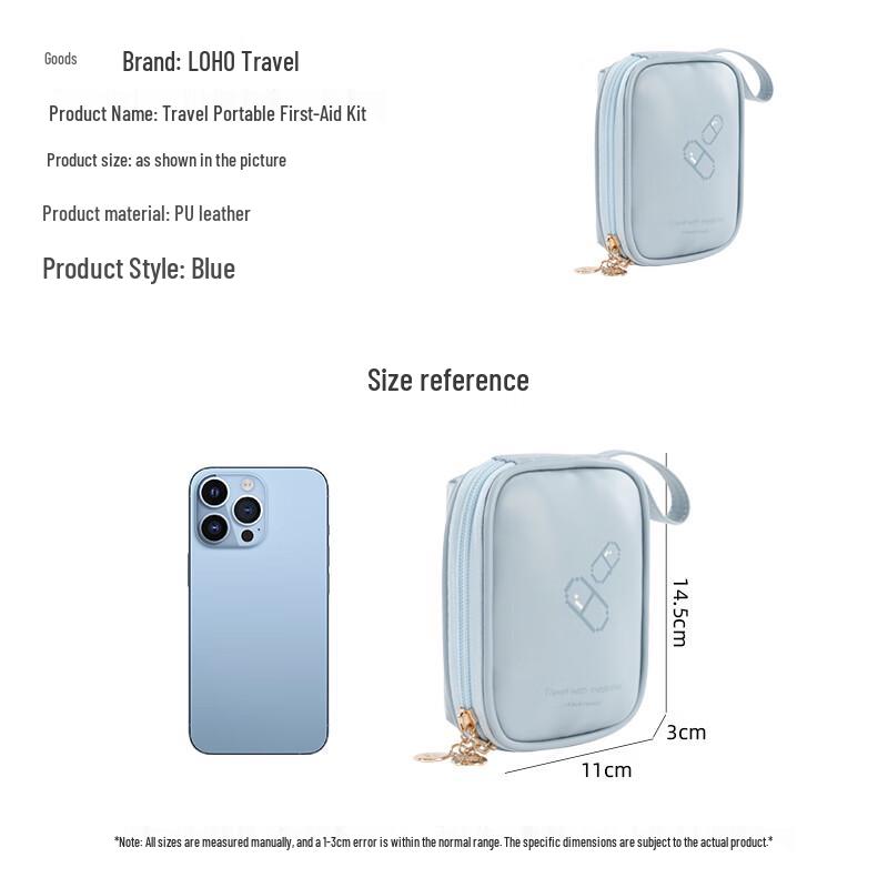 Portable Travel Medicine Organizer Bag
