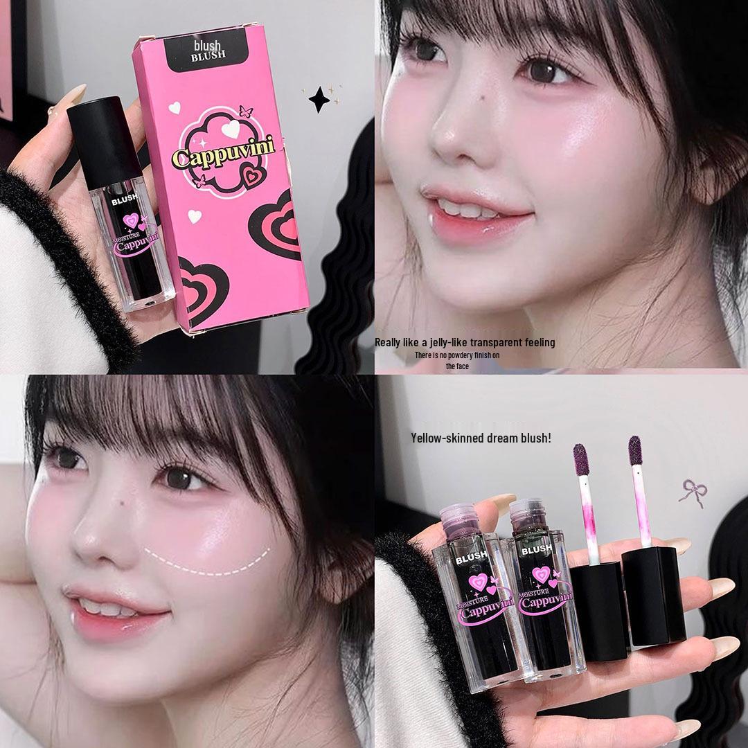 Жидкие румяна Cappuvini, меняющие цвет, в форме сердца - Натуральный, стойкий контурный макияж