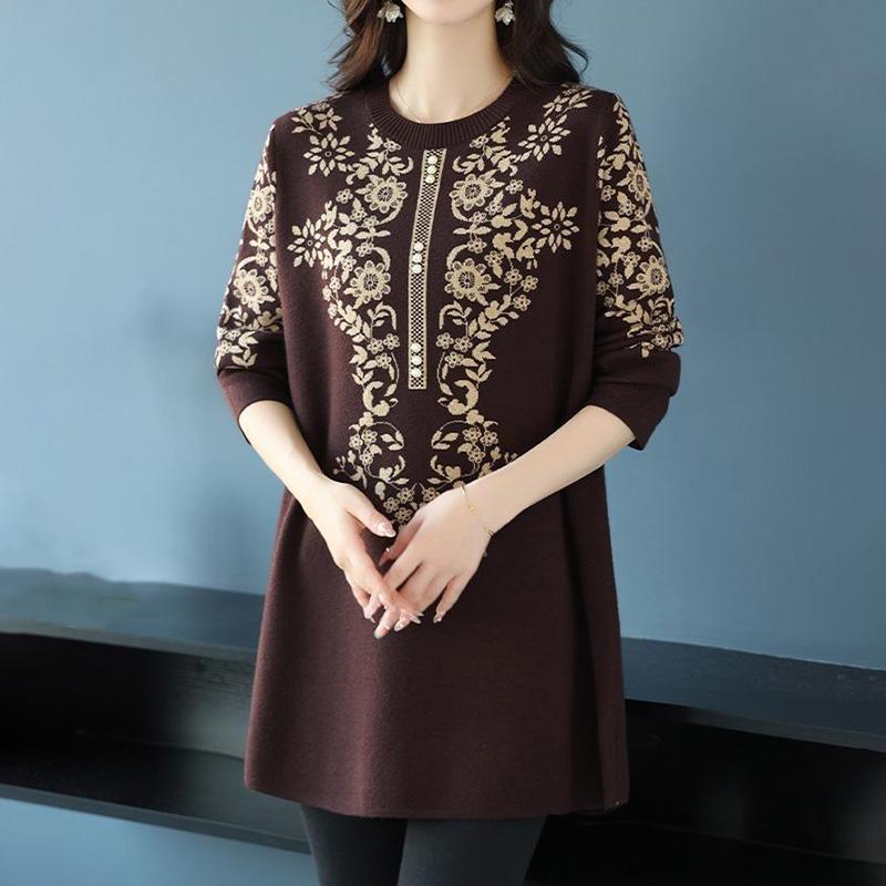 Sweater for Women Oversize Winter Thickened Pullover Warm Knitted Layer Stretchy Long Sleeve Jumper Tops