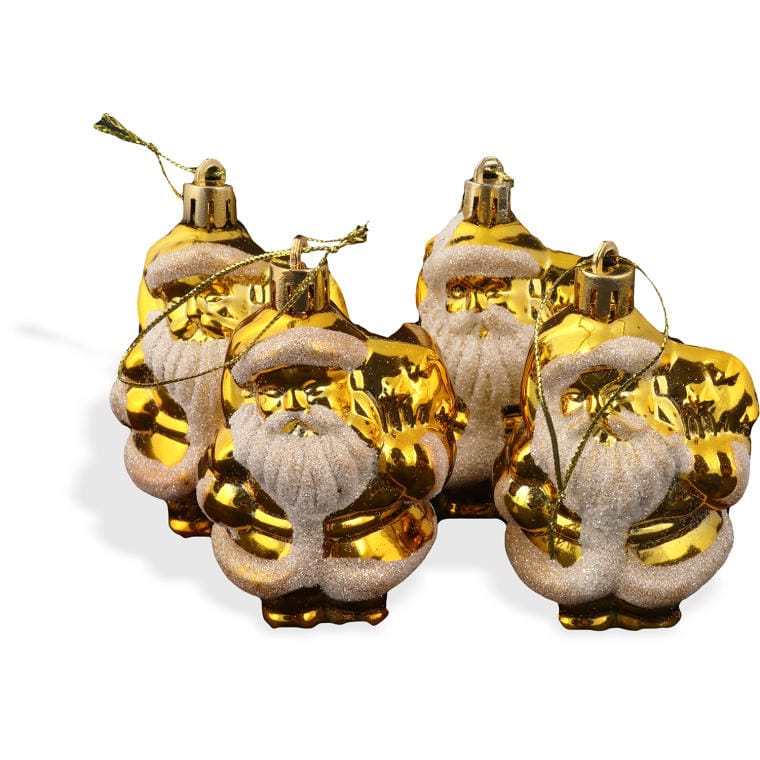 Set of 4 Santa Claus baubles, SY16DGZ-270