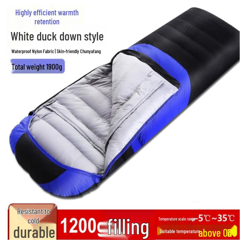 Baichengdao White Duck Down Outdoor Camping Sleeping Bag