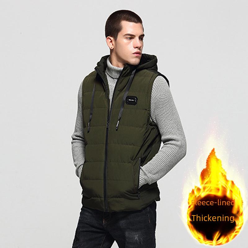 Gilet matelassé en coton style coréen pour homme - Mode Printemps, Automne, Hiver