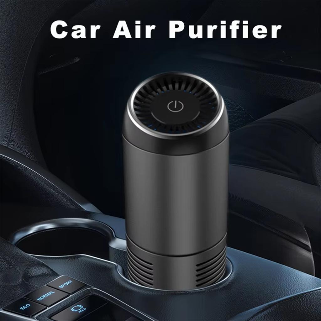 2025 New Portable Car Air Purifier,Negative Ion Generator for Smoke and Odor Removal, Low Noise Compact Desktop Air Freshener A