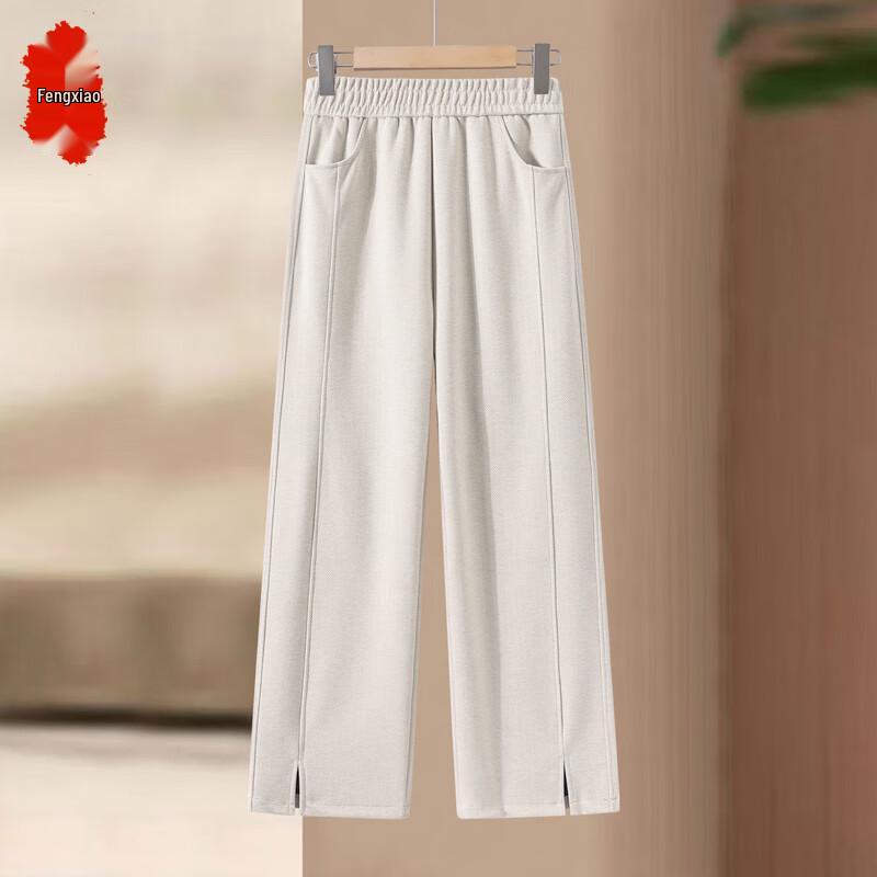 Fengxiao Mama Women s Autumn/Winter Straight-Leg Pants 3XL