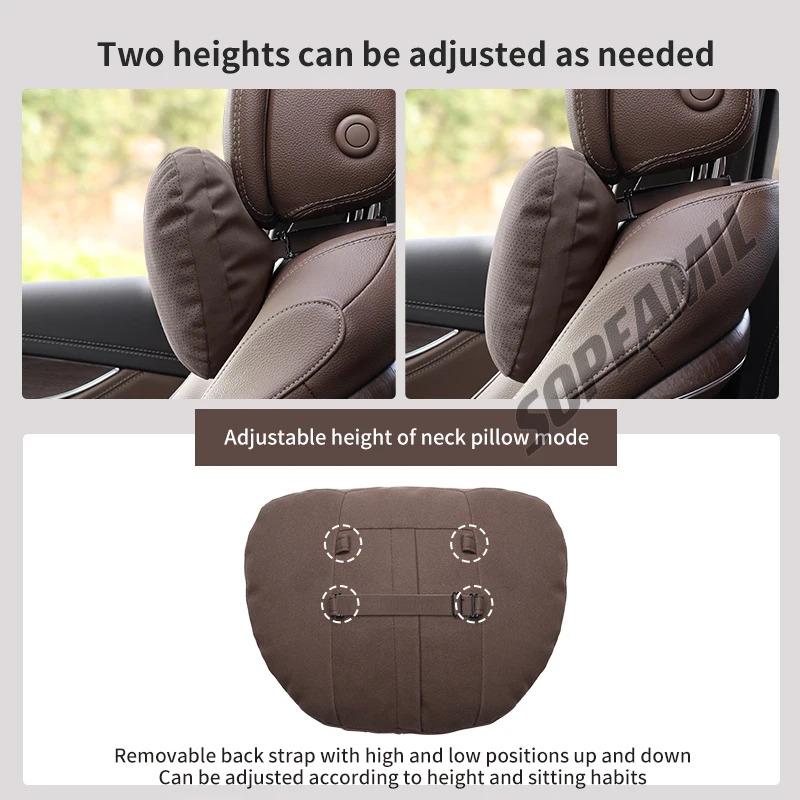 Car Headrest Lumbar Rest CushionOpel Astra Corsa Grandland Insignia Mokka Vectra GTC Tigra Vivaro Zafira Combo Vivaro GTC Delica