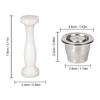 Coffee Capsule Refill Kit Stainless Steel Reusable Coffee Capsule Hammer Spoon Brush for Coffee Machine