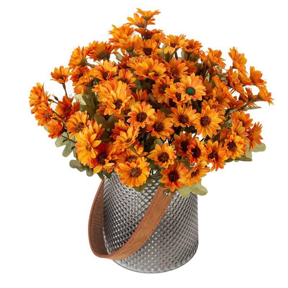 Artificial Flower Silk Small Daisy Hot Sale Wedding Bridal Bouquet Home Room Decoration Outdoor Garden Wreath Festival DIY Gift