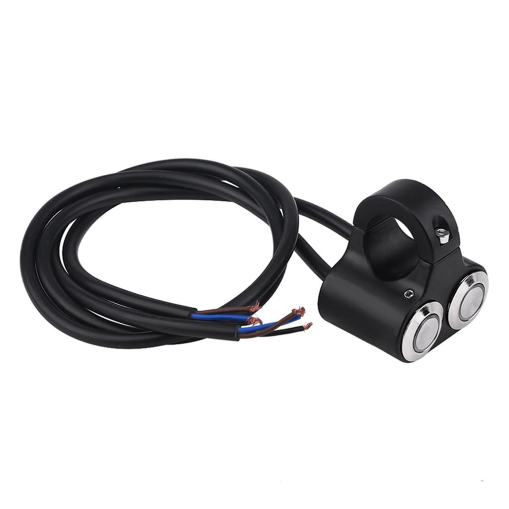 7 8inch 22mm Motorcycle Handlebar Switch Headlight Brake Fog Light ON OFF with Indicator Light
