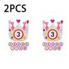 1PCS Felt Birthday Crown with Interchangeable Numbers - Children's Happy Birthday Hat, Baby's Crown for 1 Year Old Decoration, P