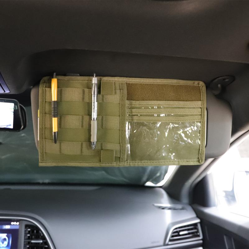 Tactical Hunting Universal Car Auto Visor Organizer Holder Case for Car Accessories Sun Visor Organizador Bag Pouch