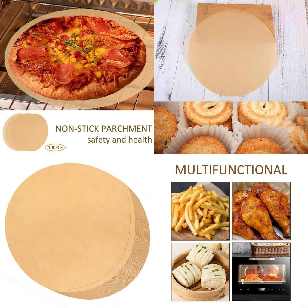 

100Pcs Round Disposables Bakings Paper Liners NonStick Cake Pans Parchments Liners X3UC China Mainland