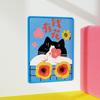 Self-Adhesive Cat Scratcher Anti-Scratching Wear Resistant Sisal Scratching Board Cartoon Pattern Wall Mount Cat Carpet