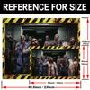 2D Zombie Lab Hospital Backdrop for Horror Movie Night & Themed Parties