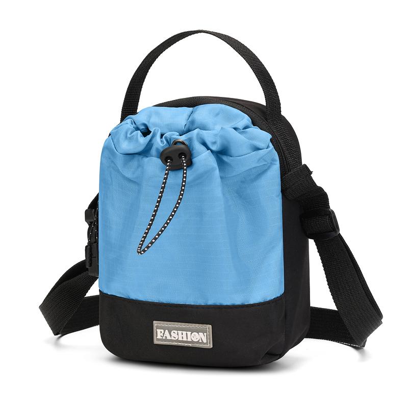 Waterproof Nylon Sling Bag - Outdoor Travel Pouch with Dedicated Water Bottle Pocket (New Nylon Crossbody Design)