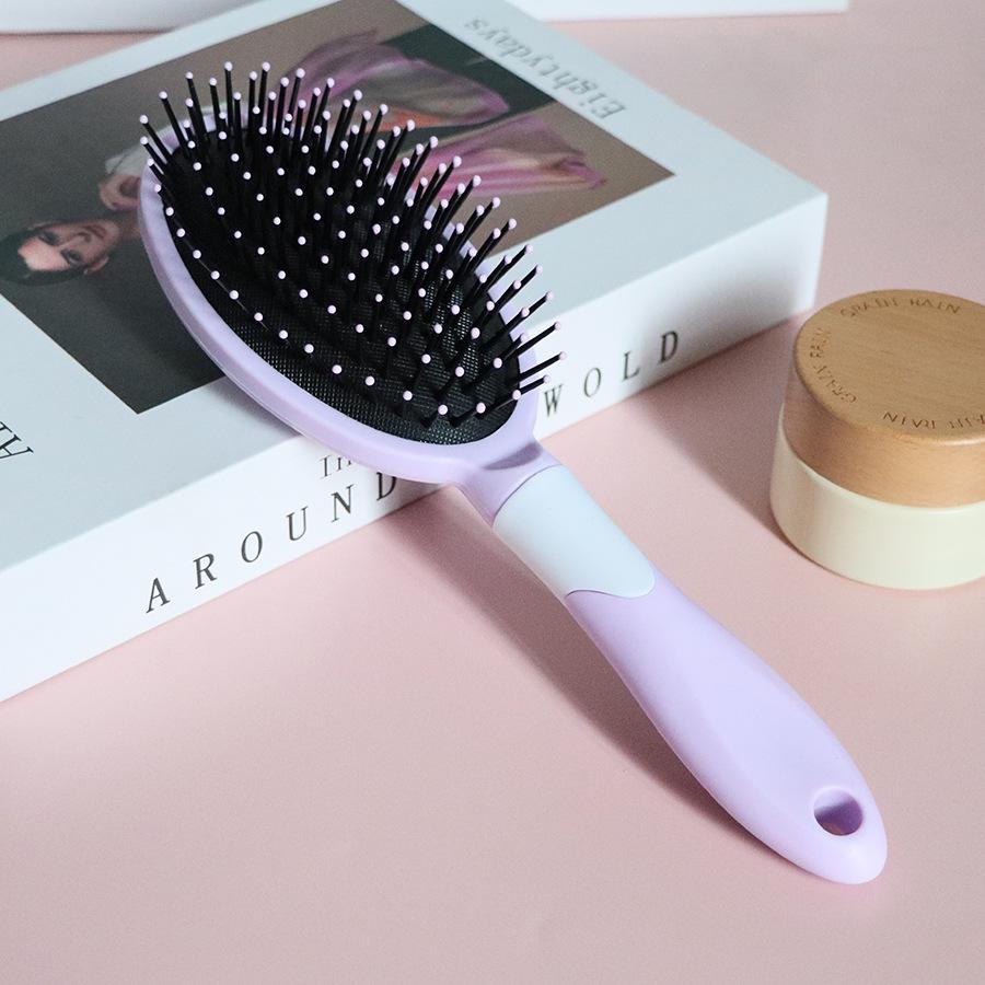 Nordic Style Air Cushion Massage & Curling Comb - Cute Plastic Hair Smoothing Hairdressing Comb