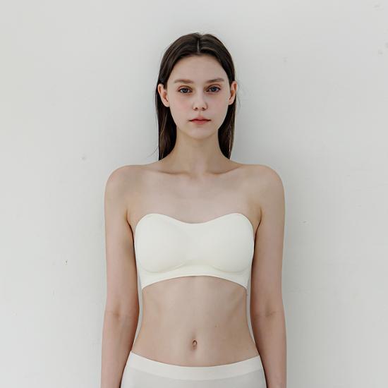 Slim 9 off-shoulder close-fitting bra (extension hook + transparent strap provided) - 2 colors