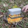 Outdoor Stainless Steel Camping Stove Holder Portable Folding Mini Barbecue Rack Pot Holder Baking Stand Tray Camping Cookware