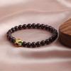 Bracelet Garnet Lion Dance Single Circle Crystal Bracelet Stylish Simple Commuter Dopamine National Style Versatile