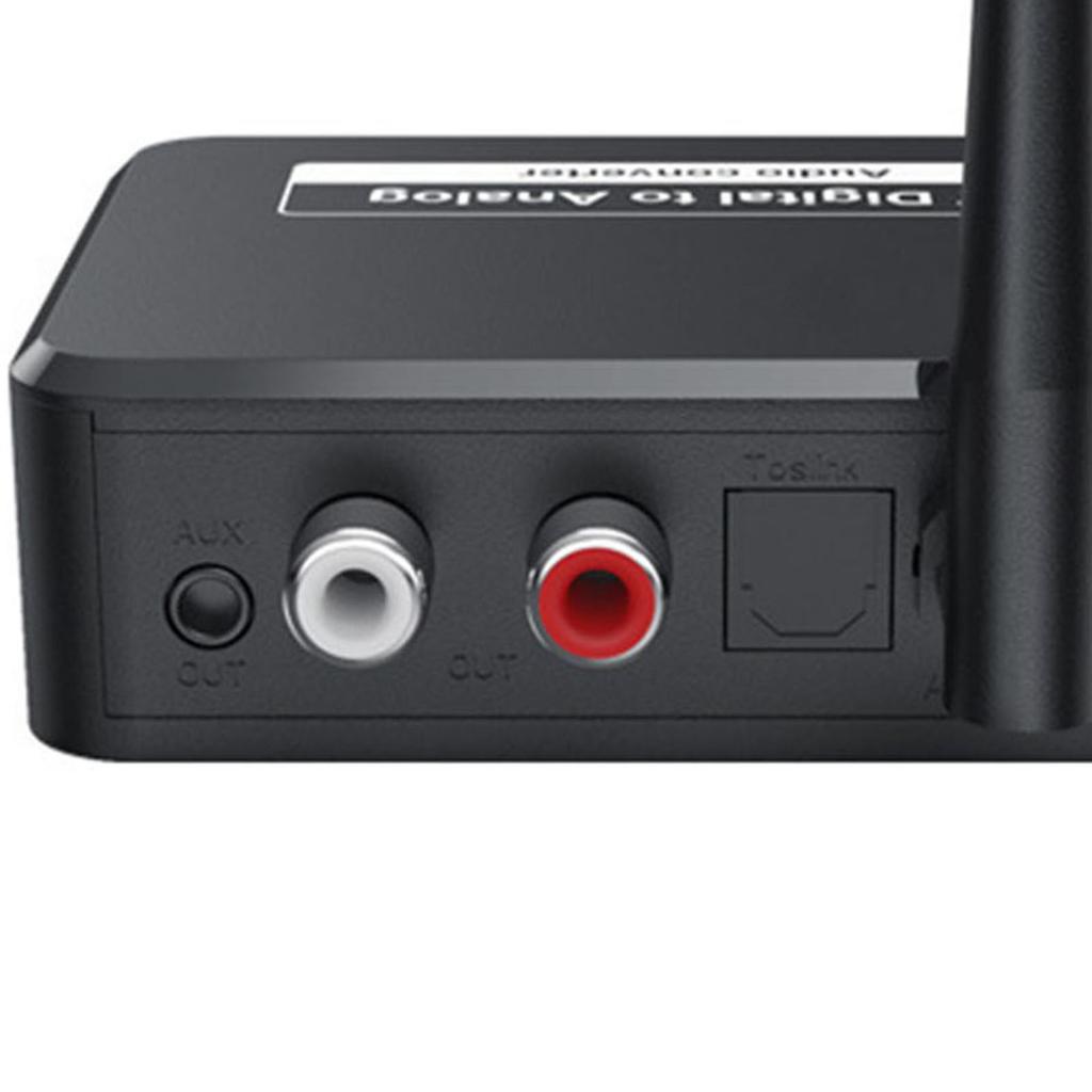 Bluetooth 5.1 Receiver Multifunction RCA 3.5mm Jack Supports U Disk Playback Digital to Analog Sound