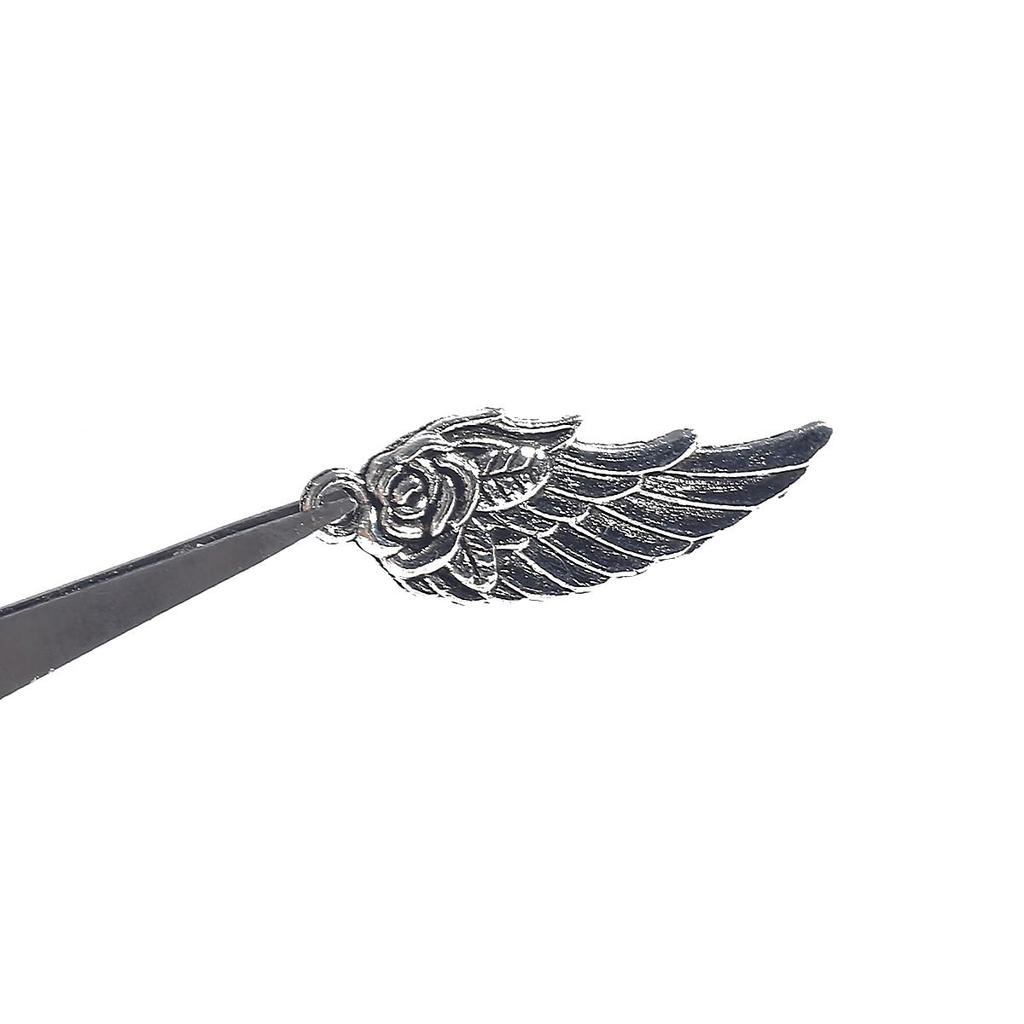 10/50Pcs Antique Silver Wings Pendant Charms Beads For DIY Necklace Jewelry Handmade Making Accessories