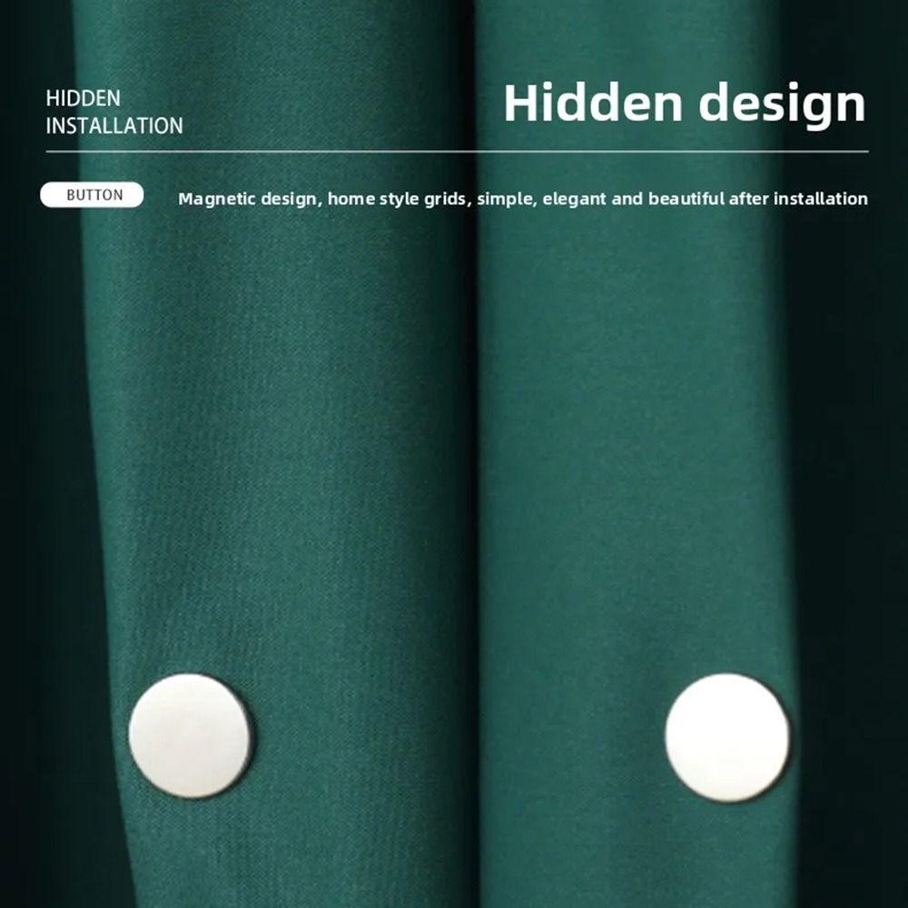 10Pairs Detachable Magnetic Button Clips Strong Magnetic Magnetic Buckle Tie-backs  Window Screen