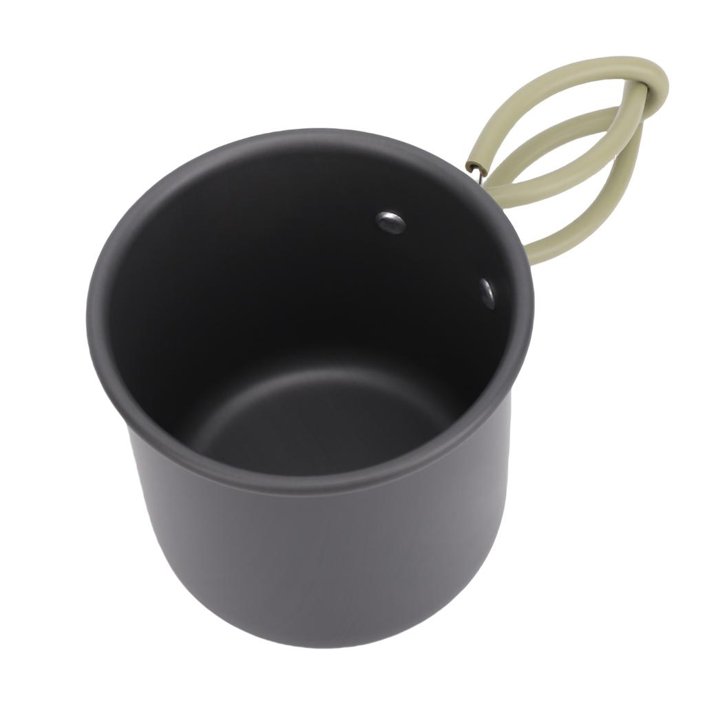 Outdoor Hiking Travel Water Cup Camping Mug Aluminum Portable Cup with Folding Handle TW 503