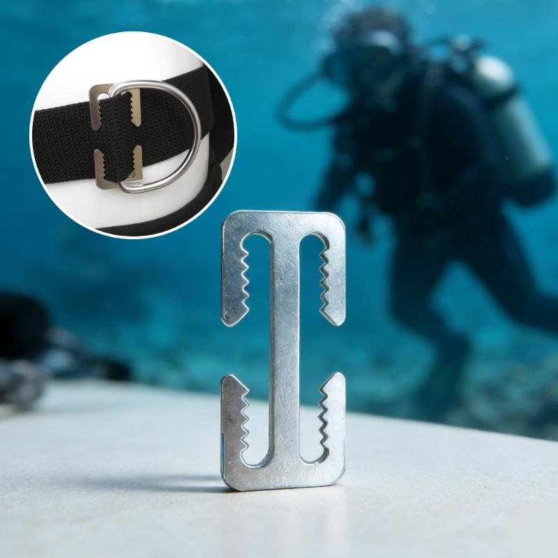 Stainless Steel D Rings Connector Webbing Belts Buckles Replacement Diving Hardware For Swimming Diving And Water Sports