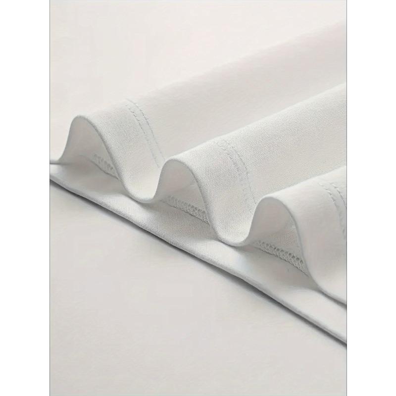 European Size Men's Russian Cyrillic Graphic T-Shirt-White with Black Russian Text Print, Lightweight Breathable Round Neck Short Sleeve, Retro Casual