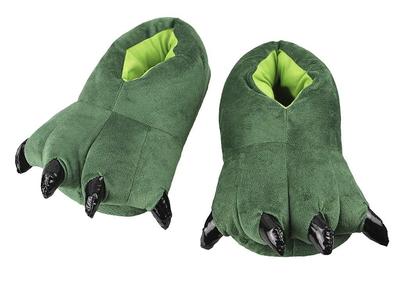 LYING Dinosaur Slippers with Fluffy and Warm Winter Slippers for Men and Indoor Warm and Plush Animal Animal Gift Claws, Cute, Women, Wear,