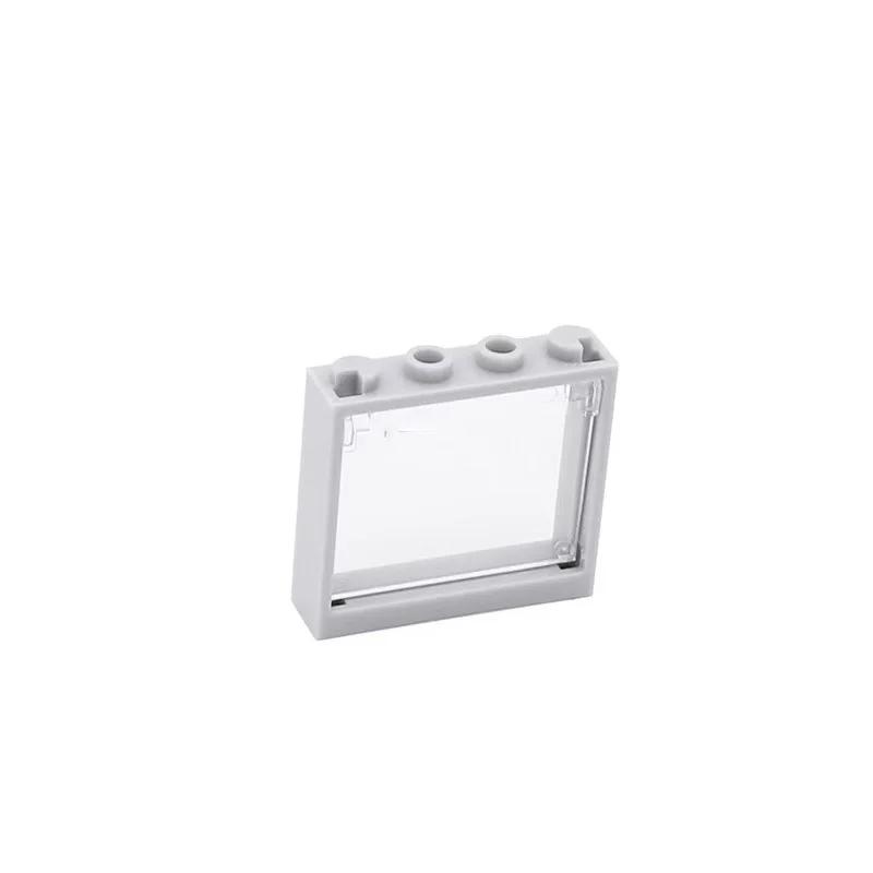 5pcs Small Building Block Transparent Glass Window 1x4x3 Building Block Accessories Compatible with Lego Part 60594