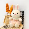 New cute Misha little white rabbit plush toy girls bed big white rabbit sleeping throw pillow children's rabbit doll