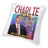 Charlie Kirk Quote Pillowcase Printing Polyester Cushion Cover Decorations Throw Pillow Case Cover Home Square 40*40Cm