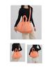 Women's Puffy Drawstring Shoulder Bag: Large Capacity Down-Filled Nylon Crossbody Cloud Bag