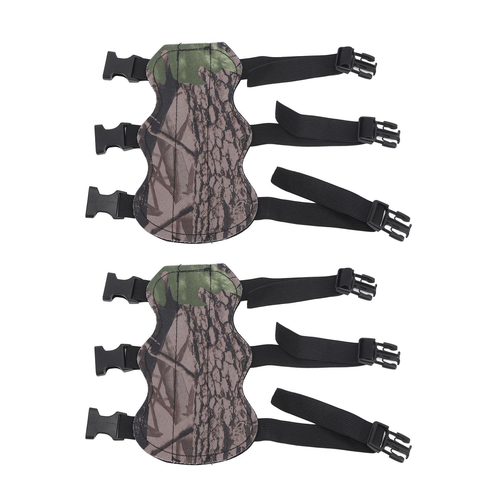 

2 шт. Захист руки для стрільби з лука Регульований камуфльований захист передпліччя для тренувань зі стрільби з лука