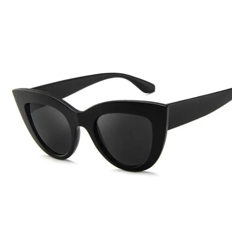 Cat Eye Vintage Sunglasses Women Men Brand Fashion Retro Sun Glasses Female Male Mirror Shades Outdoors Punk Oculos De Sol