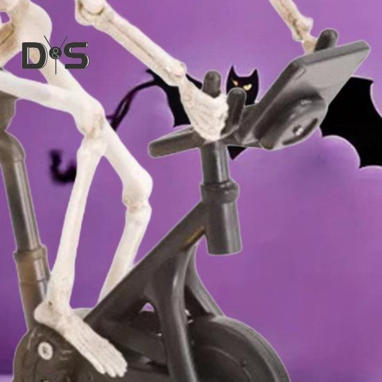 Στατικός Ποδηλατικός Σκελετός Φιγούρα Από Ρητίνη Απόκριες Ποδηλασία Ποδήλατο Γυμναστικής Άγαλμα Κρανίο Γλυπτό Διακόσμηση Στολίδι Επιφάνειας Εργασίας Σπιτιού Γραφείου