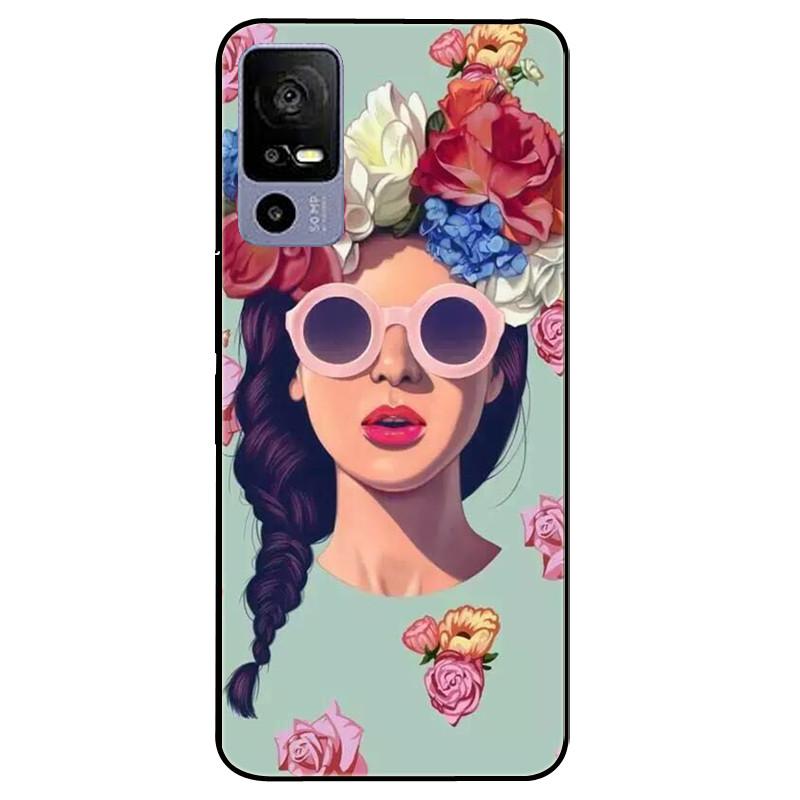 For TCL 40R 5G Case 6.6'' Silicone Soft Fashion TPU Phone Cover for TCL 40 R 5G Cases T771K T771A T771H Bumper Funda For TCL 40R