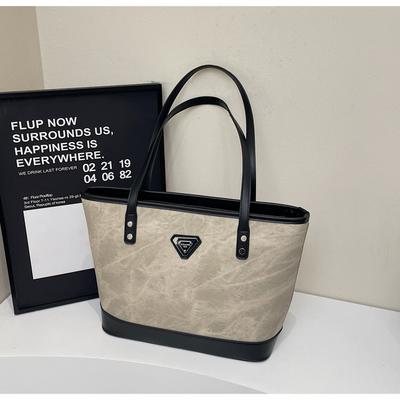 Large Capacity Bag Women's Spring and Summer Versatile New Fashion Shoulder Shopping Bag Casual Tote Bag