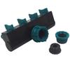 4 Way Hose Splitter, Hose Splitter for Garden 4 Way Shut Off Valve Plastic Hose Nozzles Water Tap Converter Connector