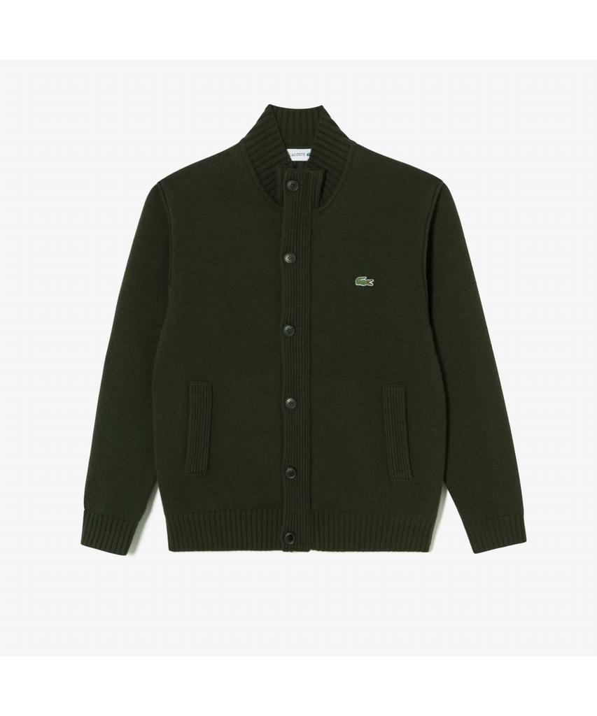 Lacoste Men'S Button-Up Windproof High-Neck Cardigan Ah801E-55N L7A