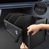 Black Leather Compartment Boot Storage Organizer Tool Car Storage Bag Car Trunk Organizer Storage Box Car Accessories Waterproof