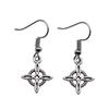 Drop & Dangle Earring Celtic Hexagram Kids' Jewelry MaterialsEarring Size 18x19mm QE006